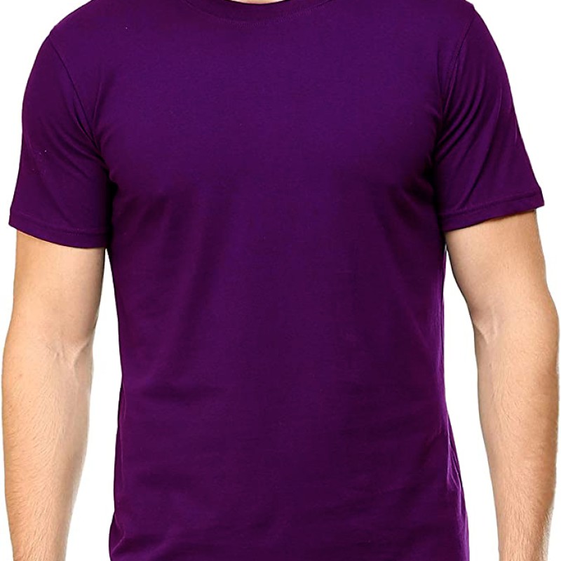 Men's Solid Regular T-Shirt--0