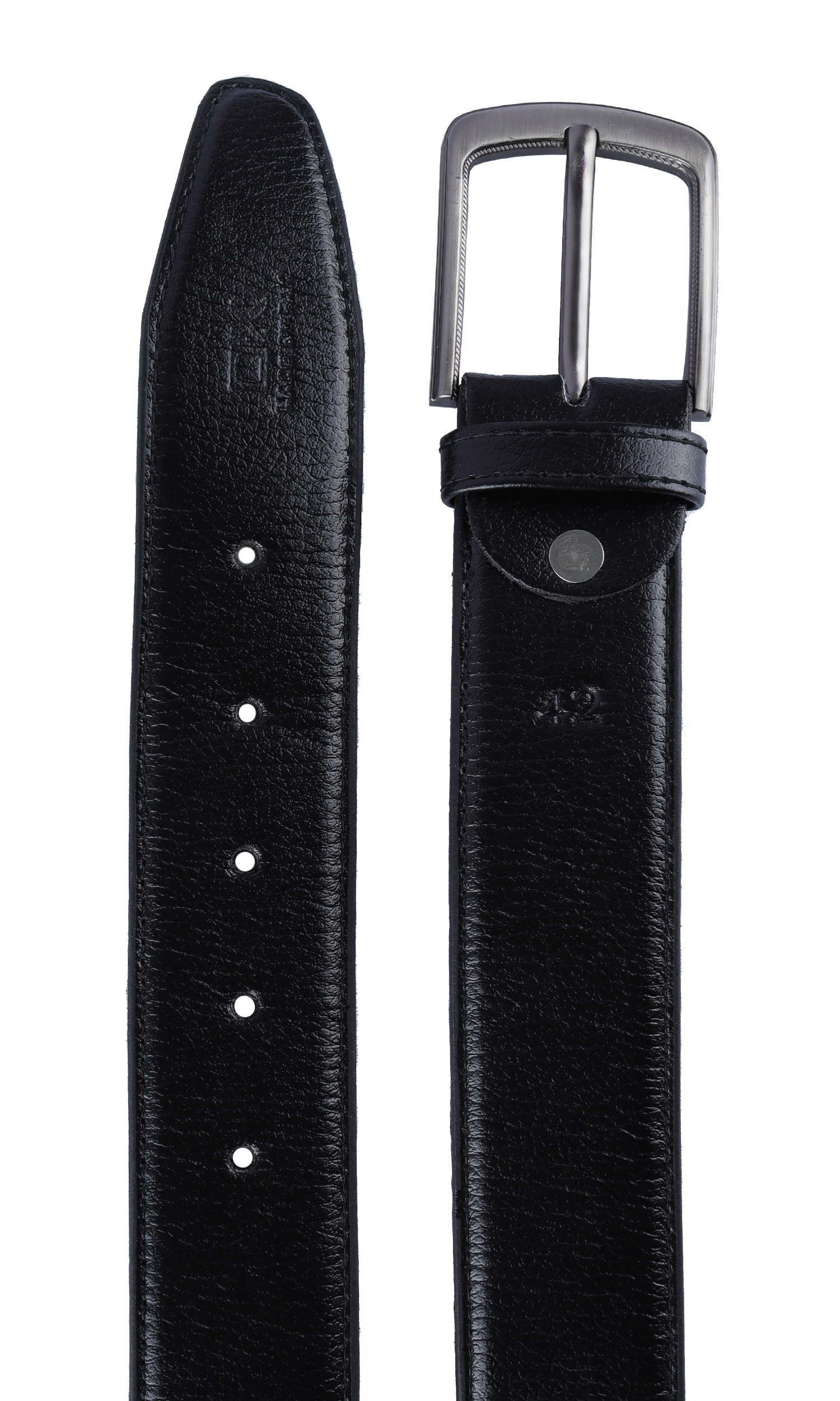 Leather black Belt for Men's in 2 Styles