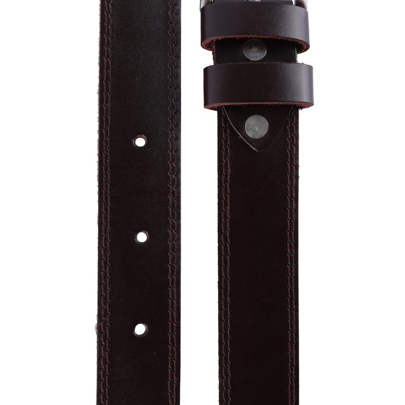 Men's Maroon Leather belt 100% genuine leather--3