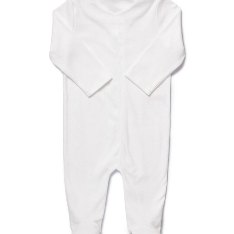 Baby Boy's Romper Jumpsuit, 100% Organic Cotton One-Piece Coverall--0
