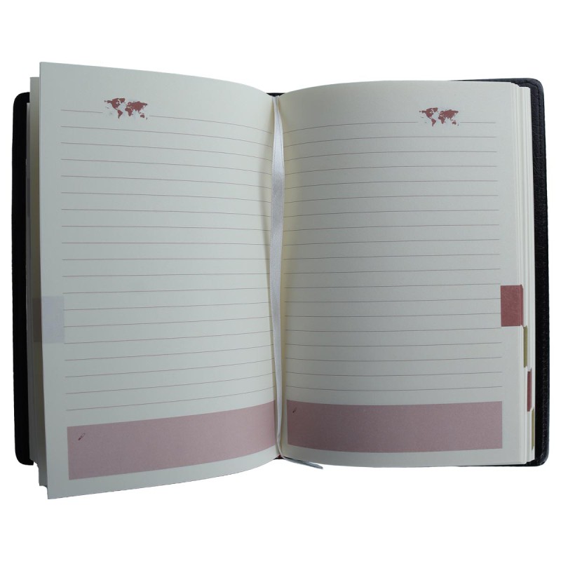 Journal Notebook PU Leather Hardcover Diary Lined--2