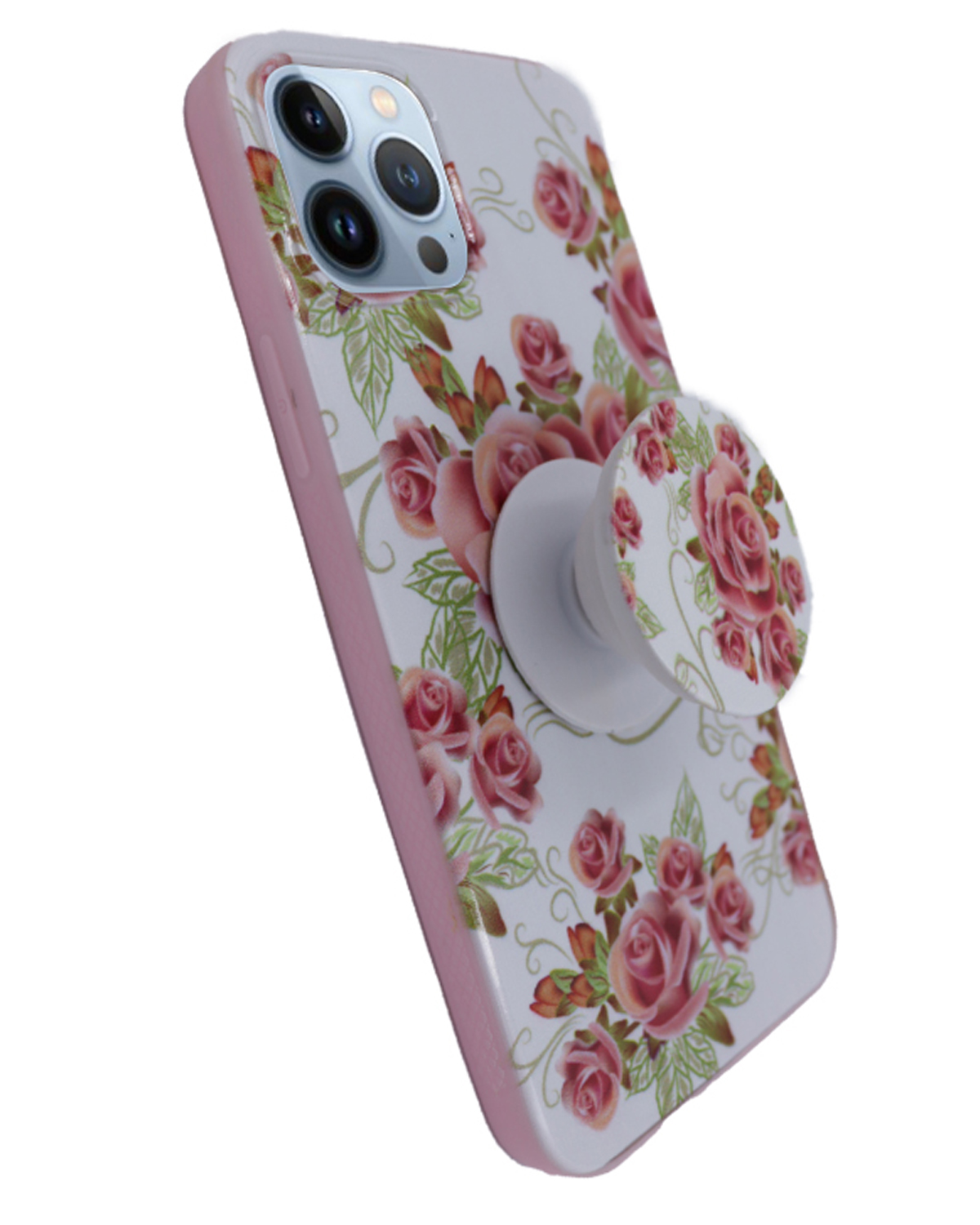 Printed Back Case for iPhone 12 with Finger Holder