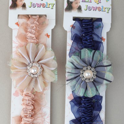 Babymoon Headbands Flowers Soft Cotton Hairbands for Baby Girls Infants Toddlers