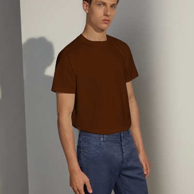 Plain Round Neck T-Shirt For Men