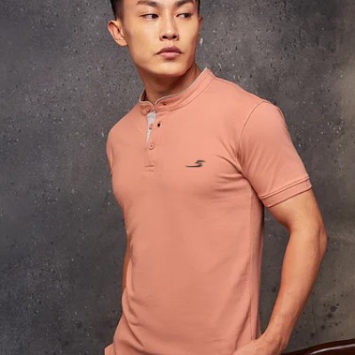 Chinese collar t-shirt for men