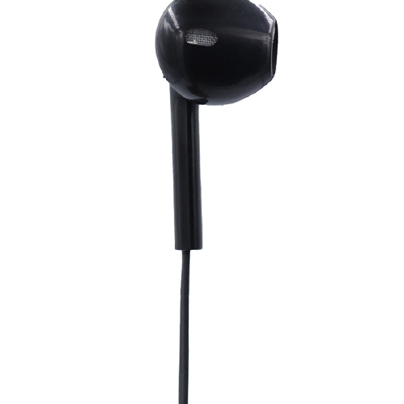 Black Headphones with Tangle Free Cable--2