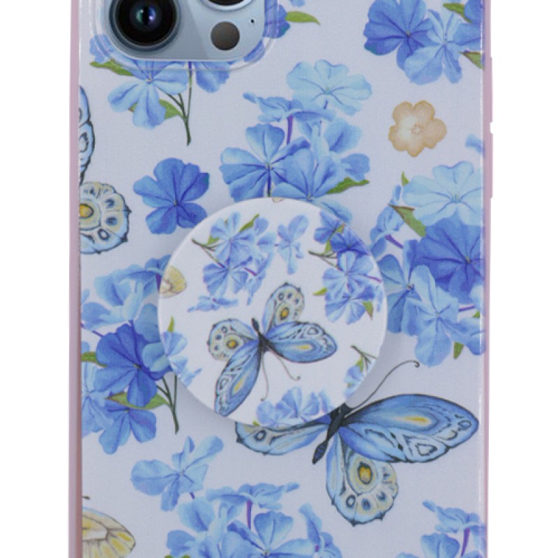 Buy Printed Back Case for iPhone 12 pro with Finger Holder--2