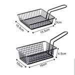 Two different sizes Metal basket set to serve