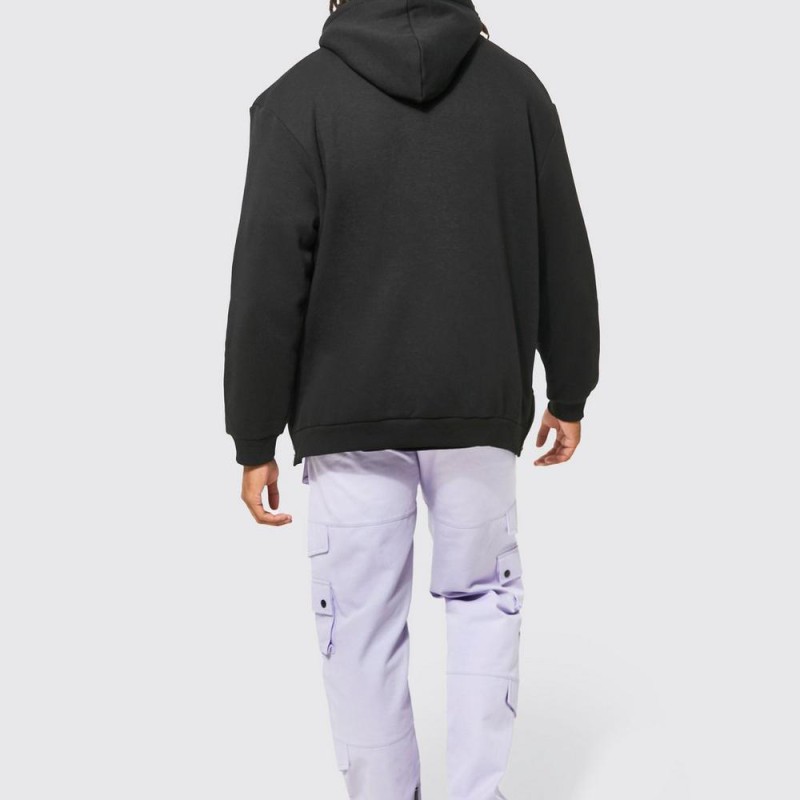 Men's Basic Hood Sweatshirt--1