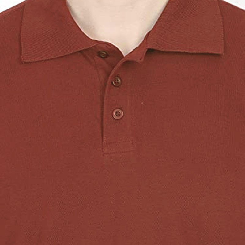 Men's Plain Polo Collar Half Sleeve T-Shirt--2