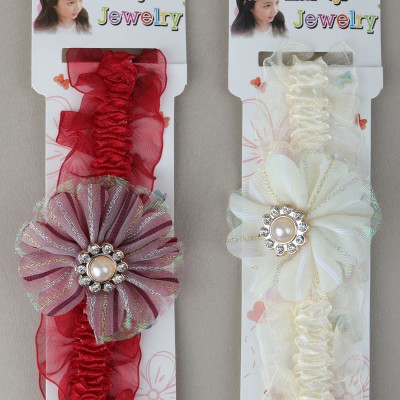 Babymoon Headbands Flowers Soft Cotton Hairbands for Baby Girls Infants Toddlers