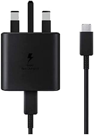 Black Fast Mains Charger UK 3 Pin 15W USB Wall adapter For All Type C mobile