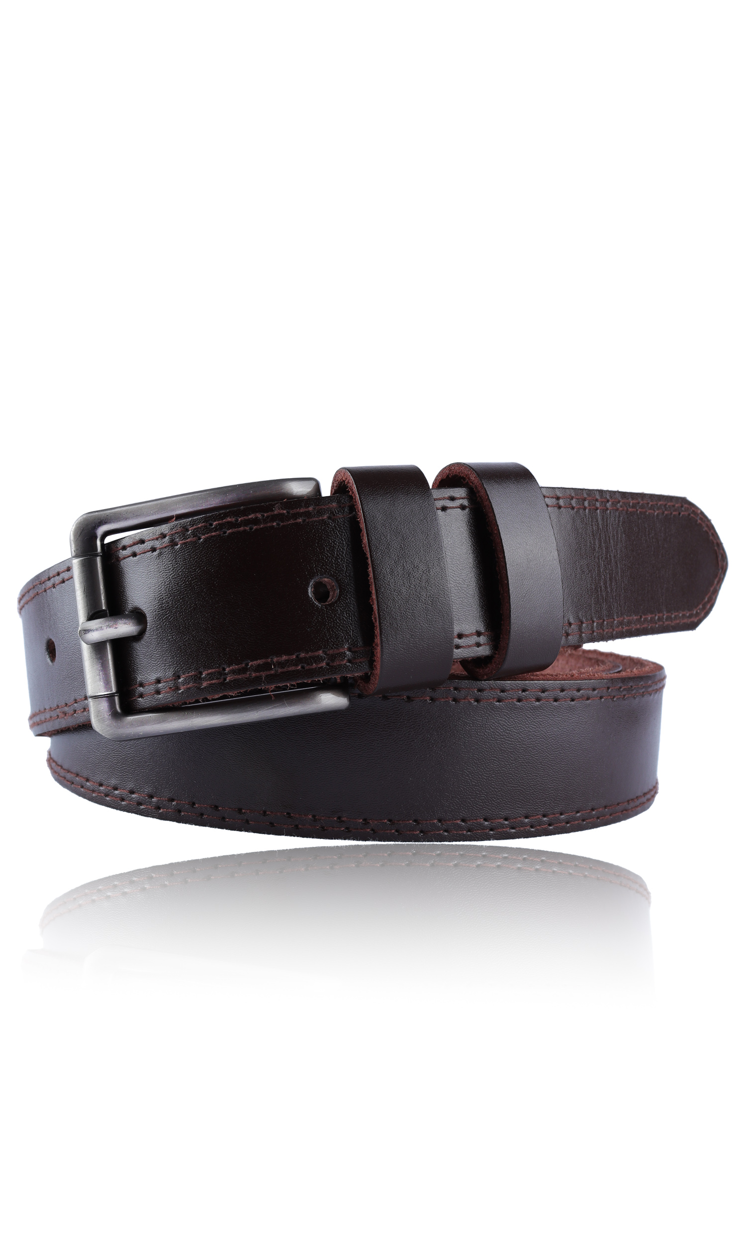 Maroon Leather belt in 2 Styles