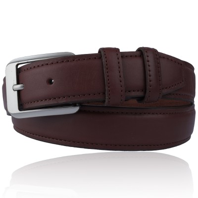 men's Leather Belt With Stylish Buckle