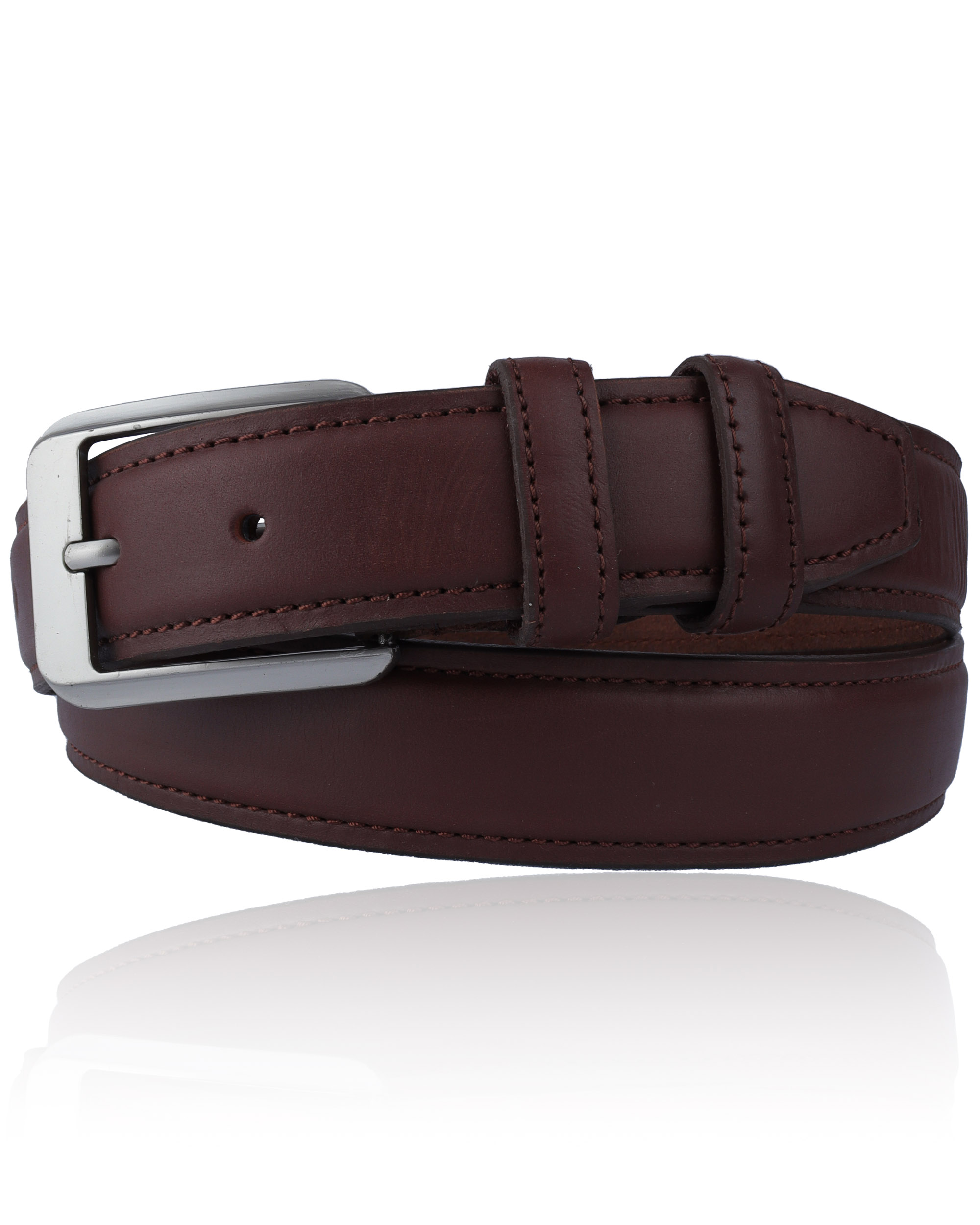 men's Leather Belt With Stylish Buckle