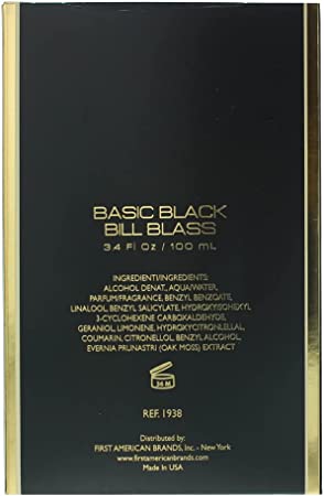Bill Blass Basic Black for Women, 3.4 oz Cologne Spray