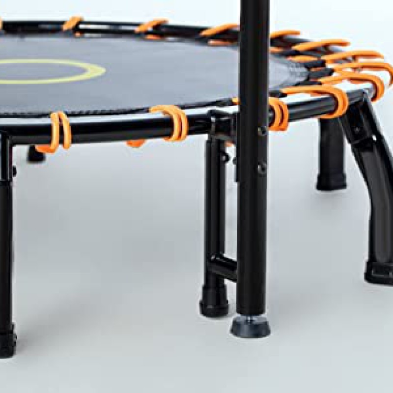 TP Fitness 42" Folding Mini Trampoline, Exercise Trampoline with Adjustable Foam Handle,--4