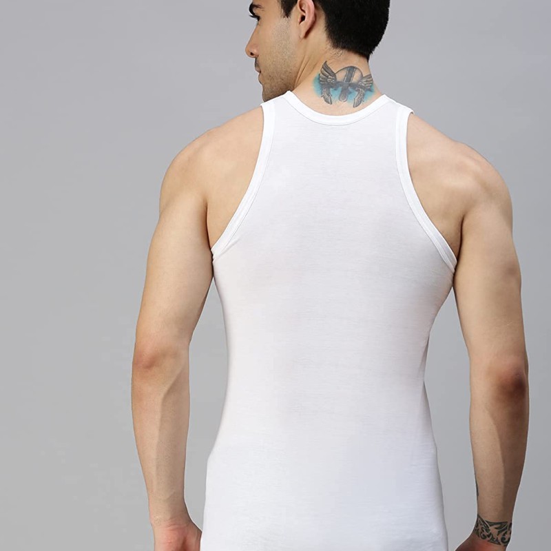 Lux Cozi (GenX) Men's Cotton Vest (Pack of 3) + 1 pen free--5