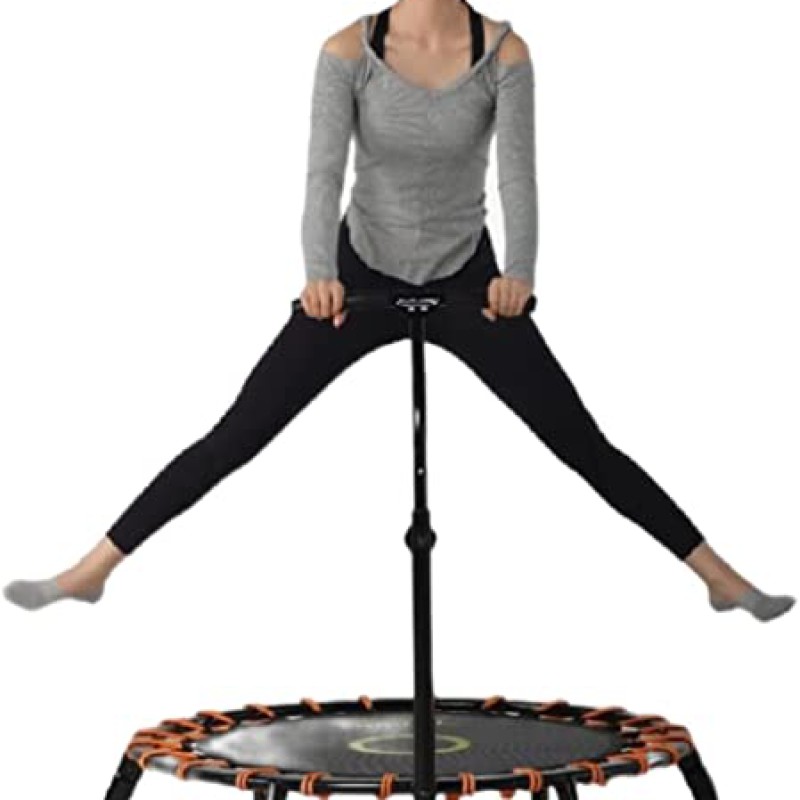 TP Fitness 42" Folding Mini Trampoline, Exercise Trampoline with Adjustable Foam Handle,--1