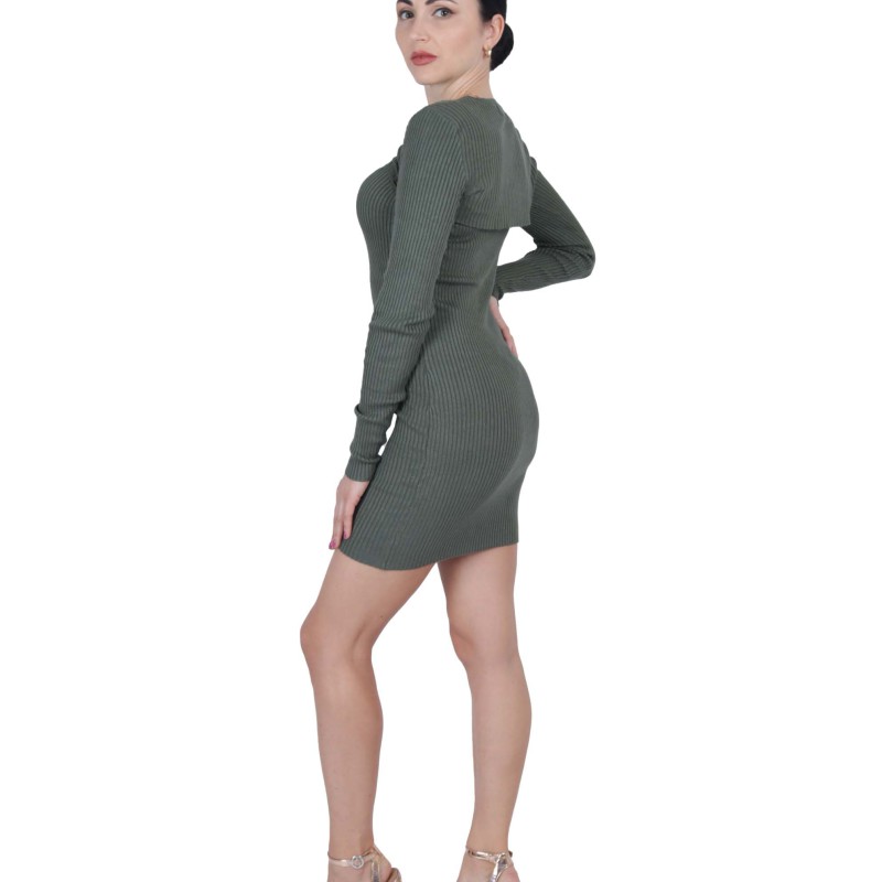 Women's Sexy Bodycon Dress Solid Color Dress--3