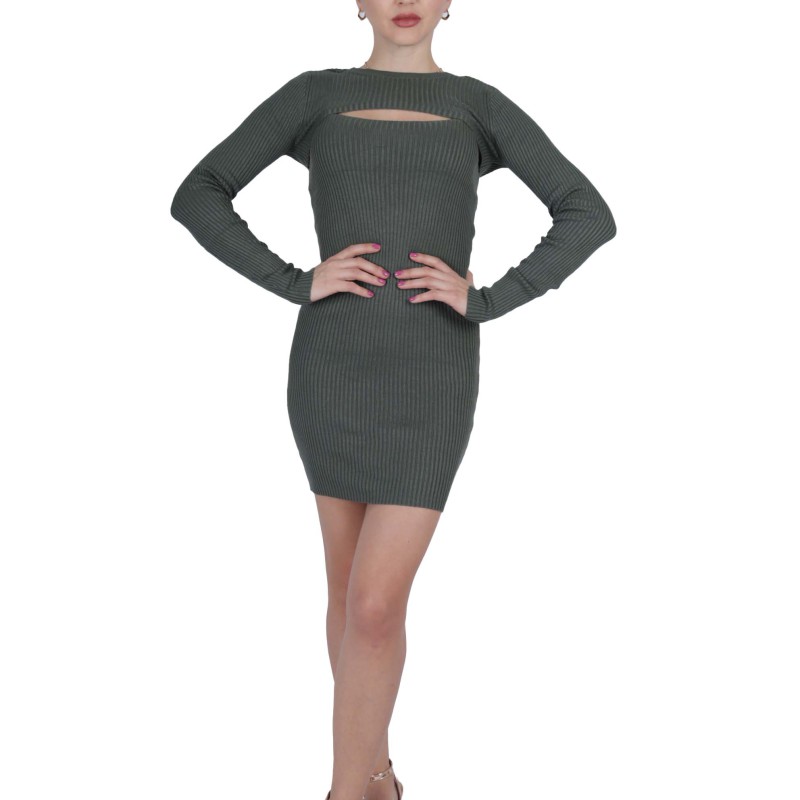 Women's Sexy Bodycon Dress Solid Color Dress--0