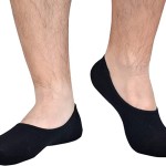 Jormatt Mens Truly No Show Cotton Low Cut Socks With Non Slip Grips