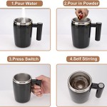 Auto Self Mixing Stainless Steel Cup For Coffee, Milk,