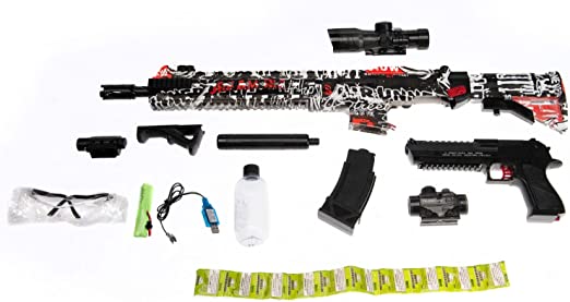 Electric with Gel Ball Blaster, Eco-Friendly Splatter Ball Blaster Automatic, with Water Beads and Goggles, for Outdoor