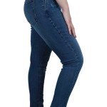 Minora Women's Mid Waist, Skinny, Ripped Denim Jeans