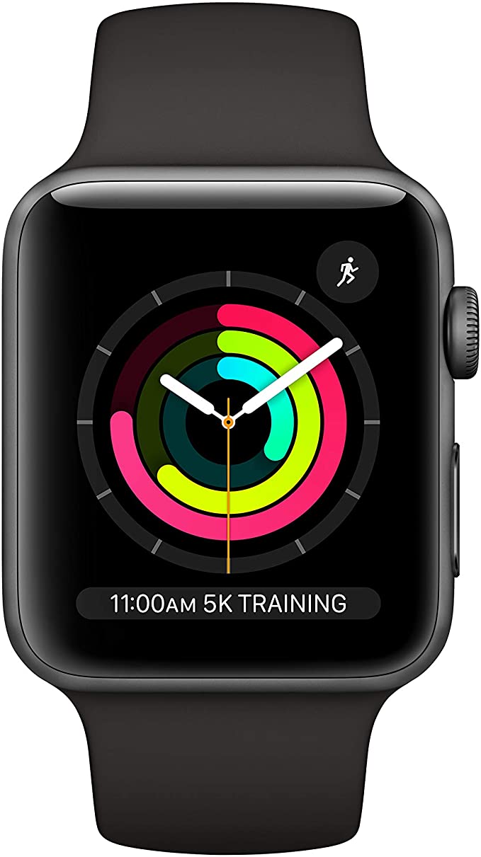 Watch Series 3 (GPS, 42 mm) - Space Grey Aluminum Case with Black Sport Band