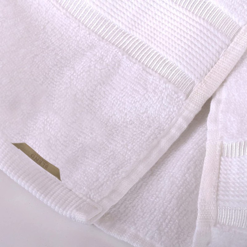 White Bath Towels–75 x 145cm Soft and Absorbent, Premium Quality Perfect for Daily Use 100% ZERO Twist Cotton Towel--4