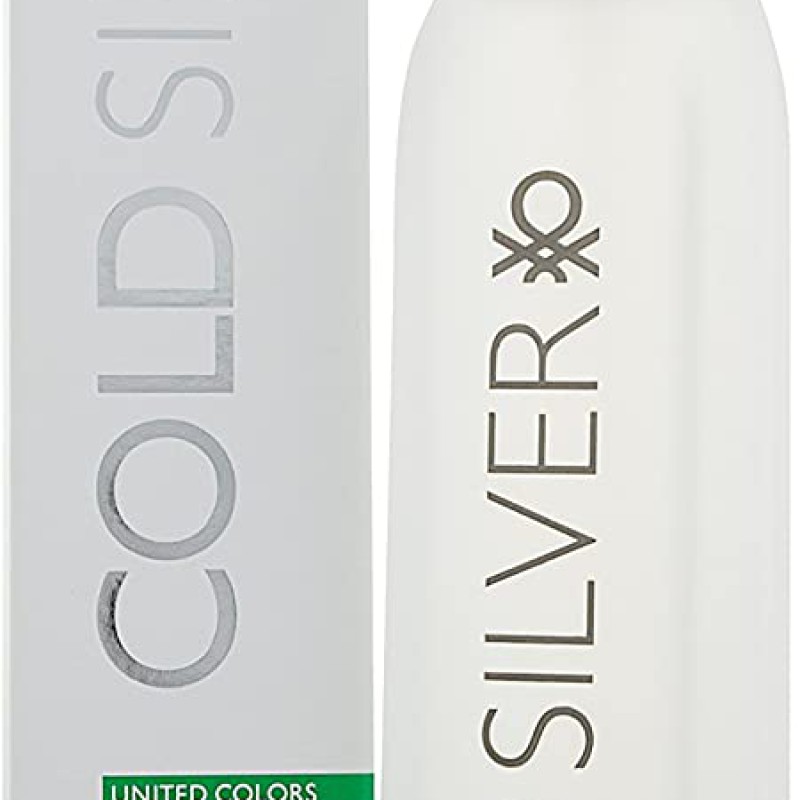 Benetton Cold Silver Eau De Toilette For Men, 100 ml--0