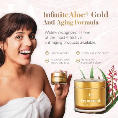 InfiniteAloe Gold Anti-Aging Formula - Organic Aloe Anti-Aging