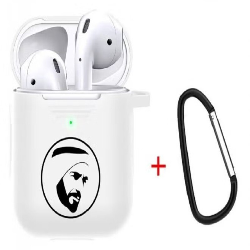 Airpods 1 and 2 Shockproof Case Silicone Cover with Keychain Compatible with Apple Airpods 1st and 2nd Generation Sheikh--0