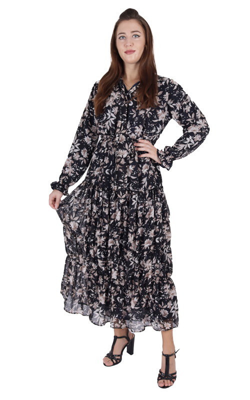 Best Women’s Long Sleeve Printed Maxi Dress