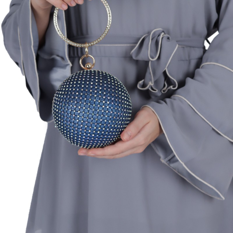 Women's Pearl Clutch Bag With Rhinestone--0
