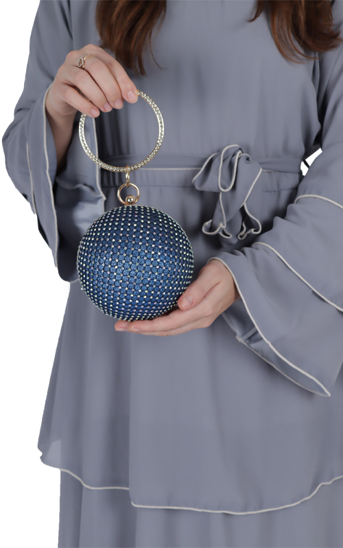 Women's Pearl Clutch Bag With Rhinestone