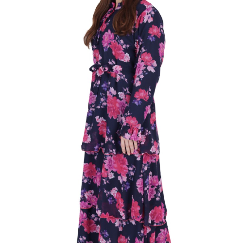 Women’s Fancy Printed Maxi Dress--3