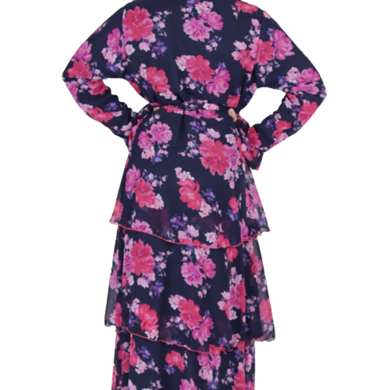 Women’s Fancy Printed Maxi Dress--2