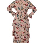 Women’s Fancy Full Sleeve Printed Maxi Dress