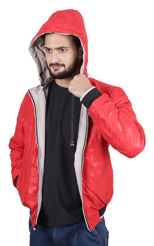 Minora Men's Double-Sided Windproof Jacket With Hood