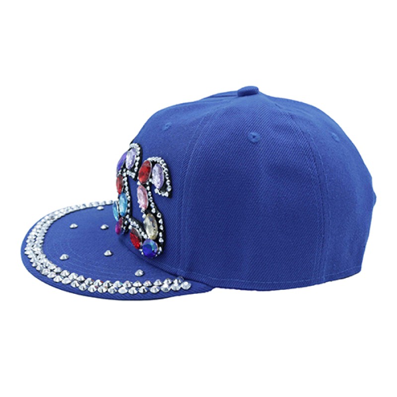 Popfizzy Bling Baseball Cap for Women, Fancy Rhinestone with sewn eyelets Hat--1