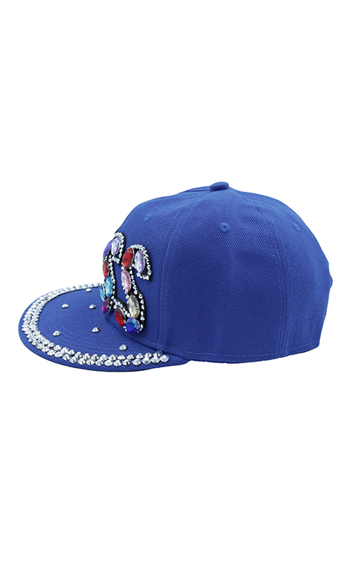 Popfizzy Bling Baseball Cap for Women, Fancy Rhinestone with sewn eyelets Hat