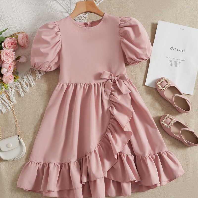 Pink Baby Girl Dress--0