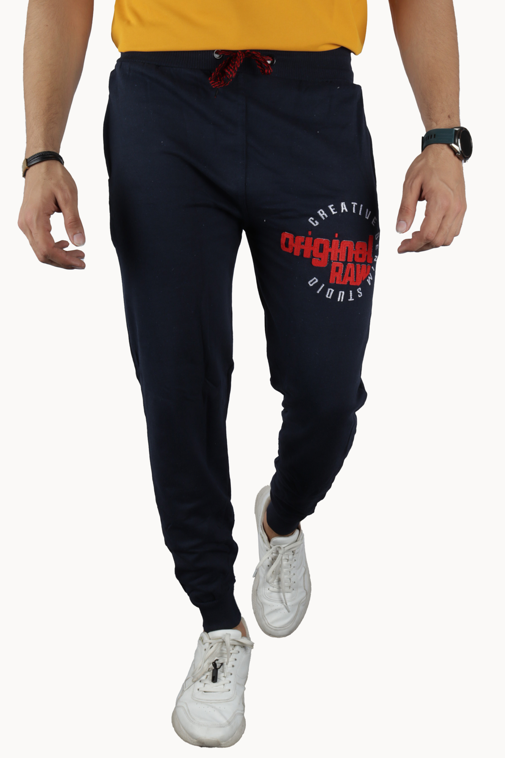 Minora Joggers for Men Athletic Men's Track Pants Workout Cotton Closed Bottom