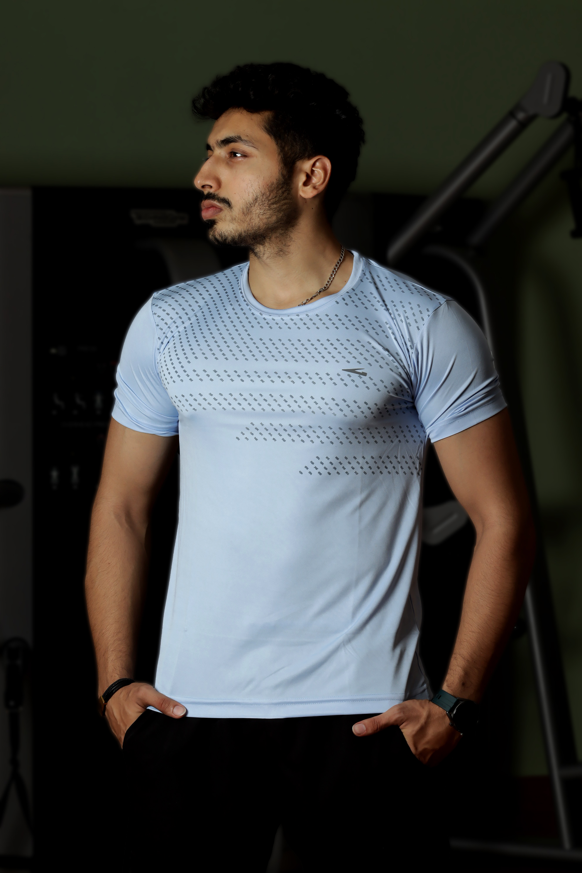 Minora  printed gym t-shirt for men