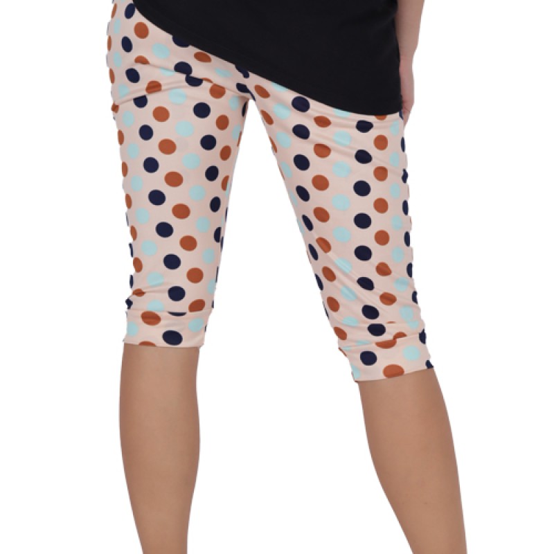 Sustainable Capri Pant For Women Cute Print Sleepwear--3
