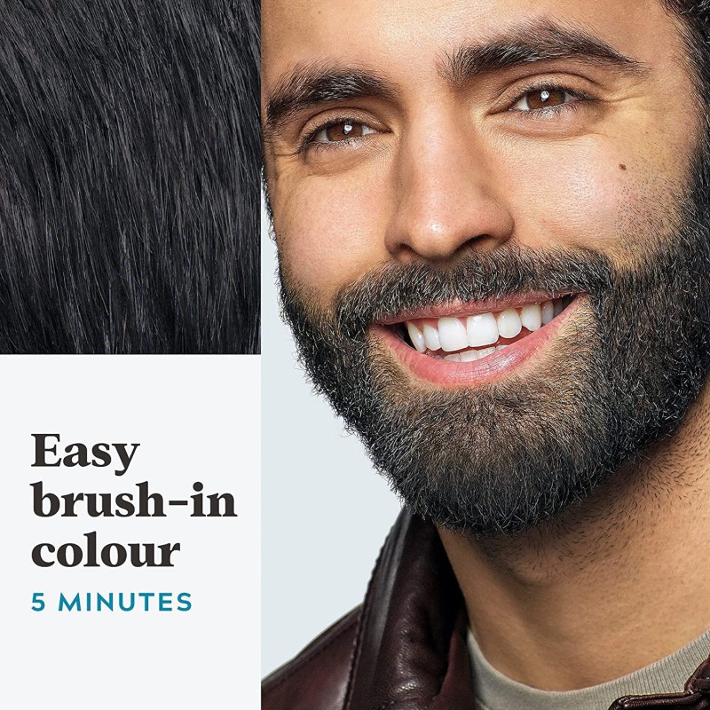 JUST FOR MEN Color Gel Mustache & Beard M-55 Real Black 1 Each--1