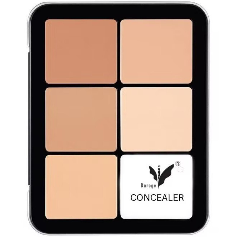 Daroge Invisible Multicolor And Functional Cover Cream Concealer Foundation Palette, 0.97oz--2