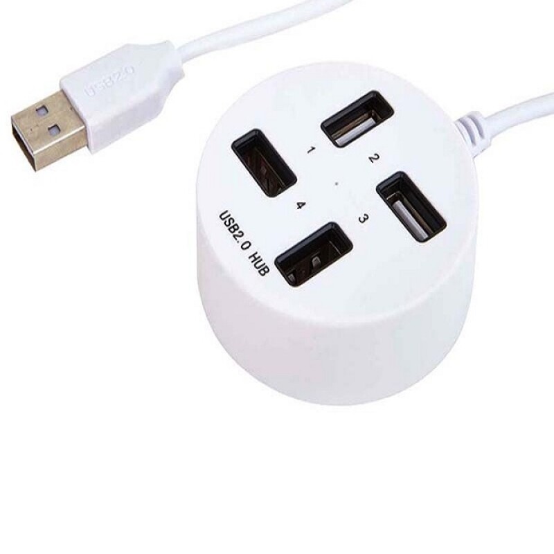 Support 1TB USB 2.0 4-Port USB HUB White--1